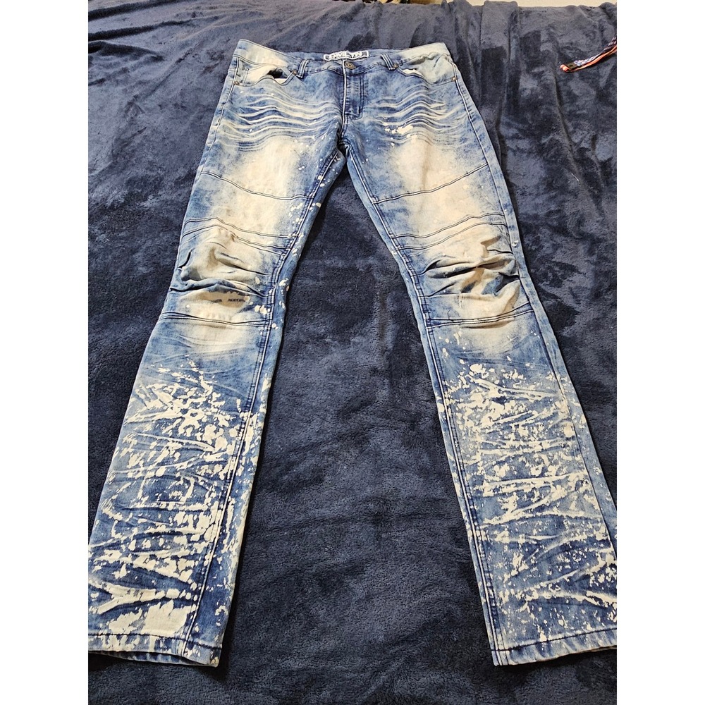 Mens Demolition skinny jeans size 36x32